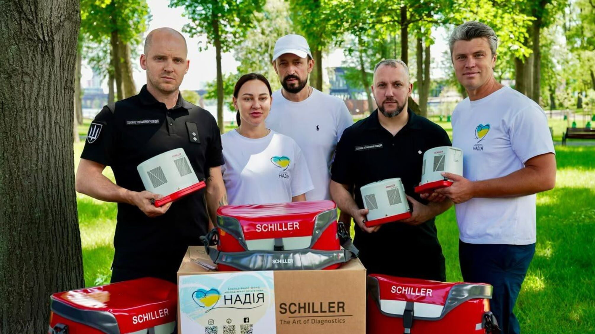 10 апаратів Easy Pulse Schiller для фронту: БФ ”Надія” та Schiller AG посилюють медичні підрозділи