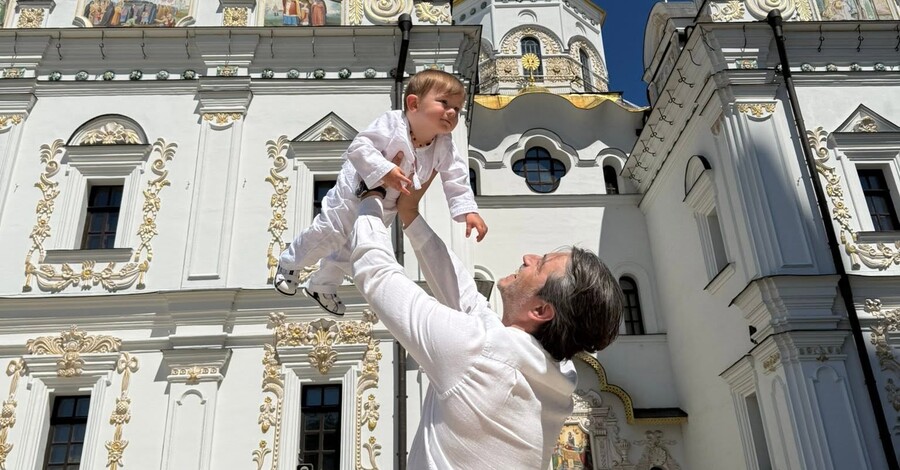 Притула хрестив молодшого сина у пошкодженій Києво-Печерській лаврі