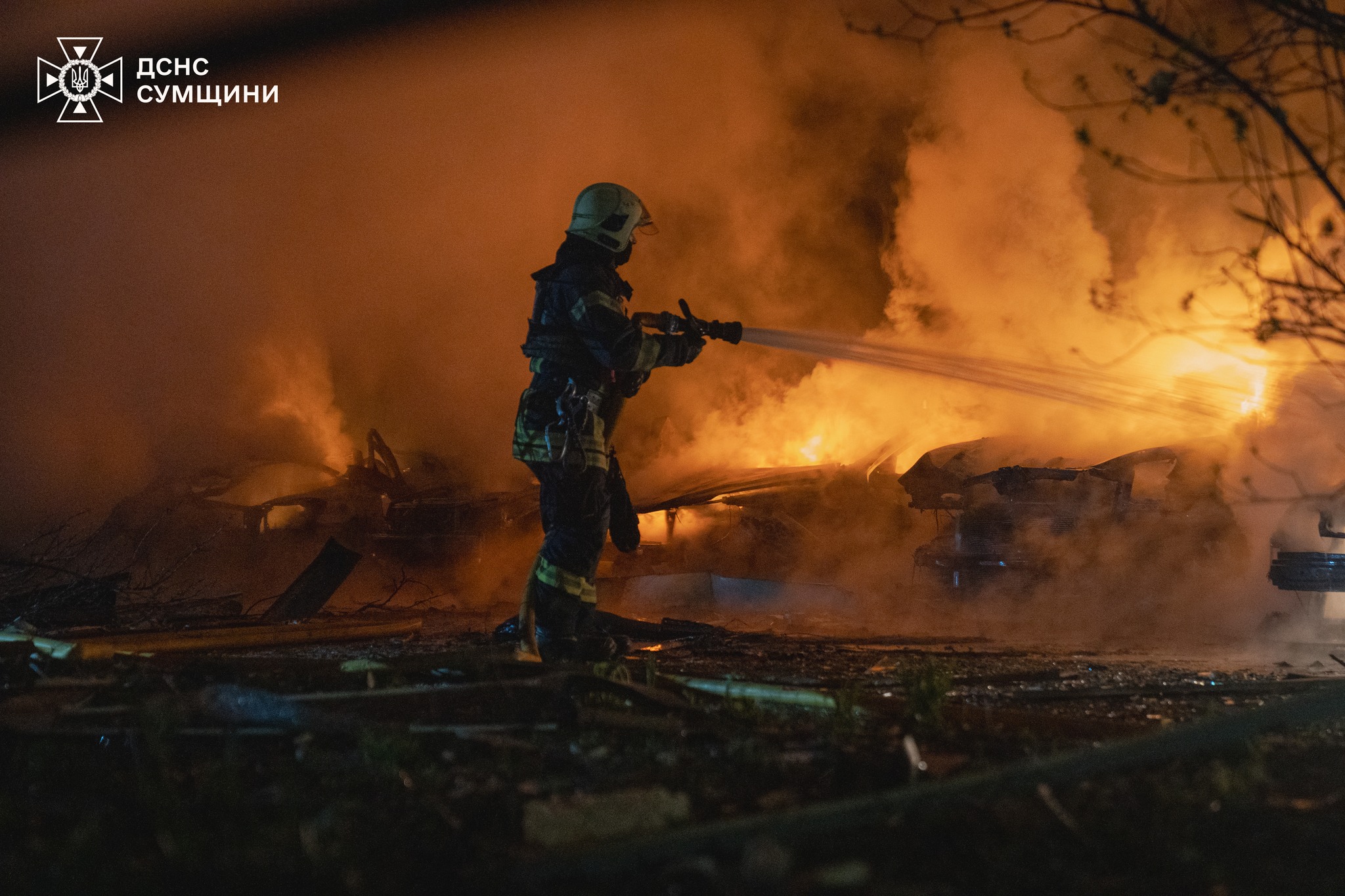 У Сумах 15 людей поранені внаслідок атаки російських безпілотників