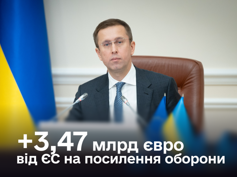Україна отримала від ЄС оборонний транш 3,47 млрд євро  у межах Ukraine Support Loan