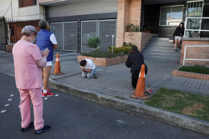 A strong earthquake hit Colombia