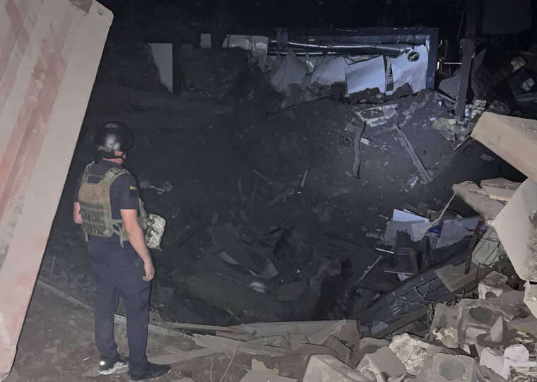 Two massive craters near Kyiv’s children's hospital: consequences of a ballistic strike