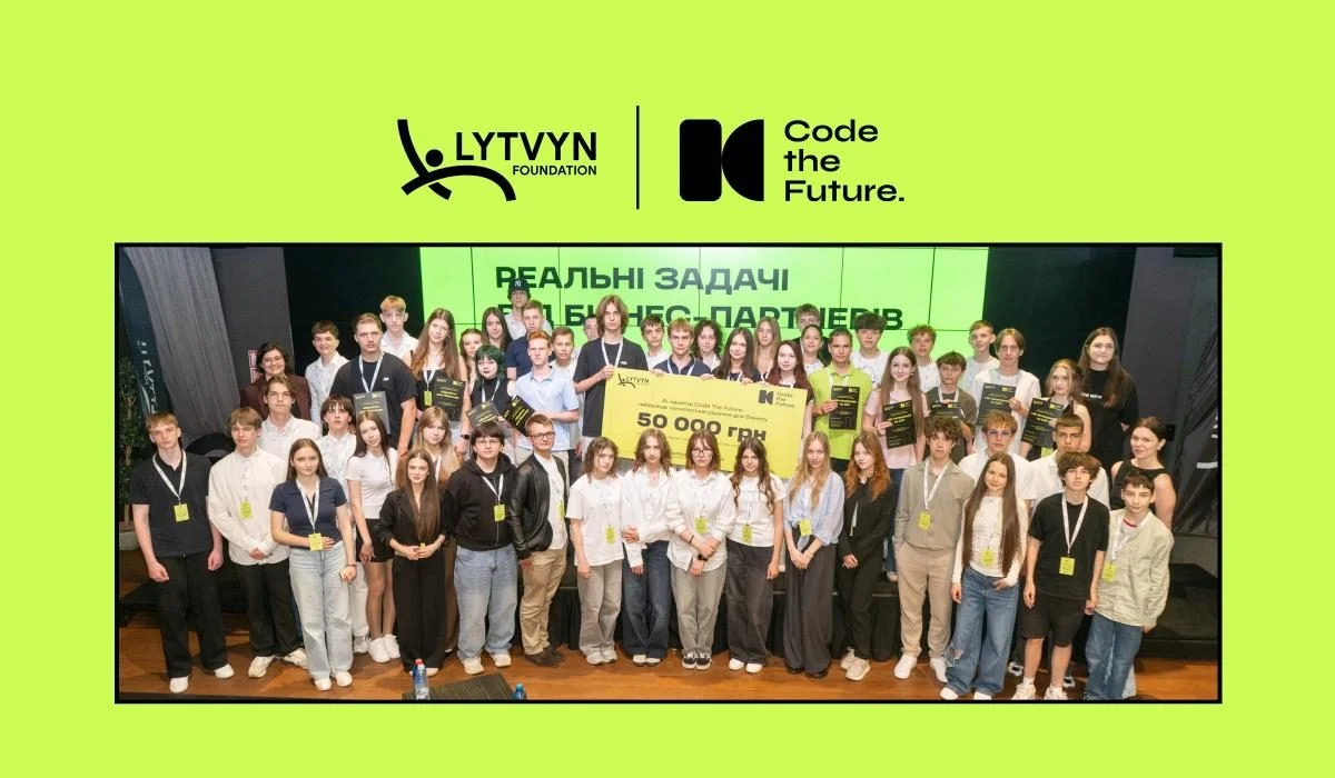 Кейс від бізнесу замість задач з підручника: Lytvyn Foundation проводить хакатони для підлітків Code The Future