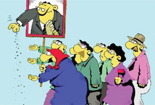 The authorities decided to buy votes legally