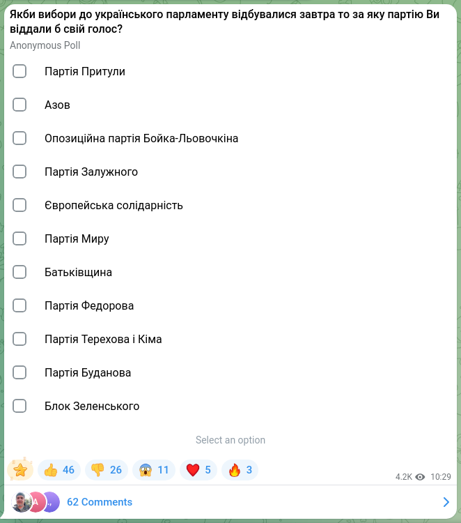 Screenshot of a Telegram post: ➕Ігор Мосійчук 🦏