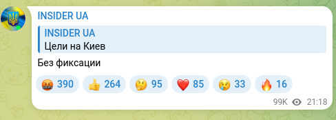 Screenshot of a Telegram post: Without fixation